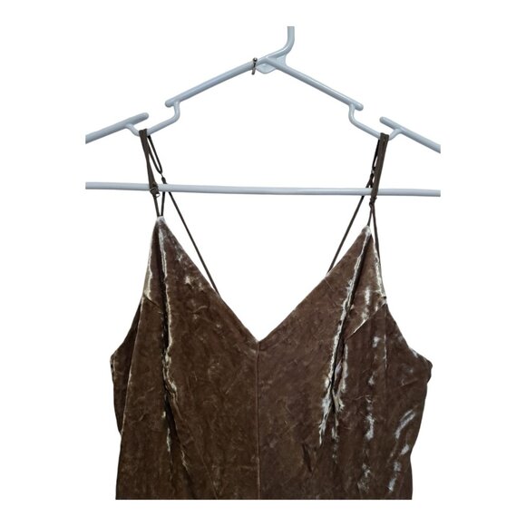 2 Velvet Rompers Urban Outfitters Silence Noise V-Neck Medium Tan Teal 90s Women - Picture 7 of 14